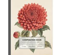 Golden Petals | College Ruled Composition Notebook | Vintage Chrysanthemum Journal | Gift for Writers & Learners: A refined writing stationary inspired by classic blooms and timeless botanical charm.