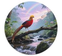 Golden Pheasant 1000 Pezzi Puzzle Circolare Alta Difficoltà Per Esperti Risoluzione Problemi Migliora Concentrazione Bird Decorazione Elegante Idea Regalo 1000pcs (67.5x67.5cm)