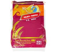Golden Phoenix Riso Jasmine Thailandese Profumato a Grana Lunga 20kg, Ideale per Riso al Vapore, Riso Fritto, Peperoni e Pomodori Ripieni, Cucina Familiare e Professionale, Adesivo Kajal Sticker