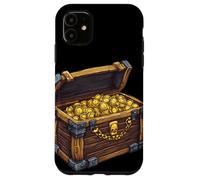 Golden Pirate Treasure Chest Outfit per pirati Custodia per iPhone 11