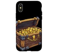 Golden Pirate Treasure Chest Outfit per pirati Custodia per iPhone X/XS