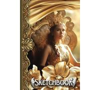 Golden Princess Sketchbook 6 x 9: Golden Baroque style Sketchbook or Notebook for Drawing or doodling 112 Pages, with a belongs to page. Great for ... journal. Medieval style, Larping Sketchbook.