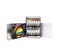 Golden QoR : Watercolour Paint : Introductory Set of 12 Colours : 5ml Tubes