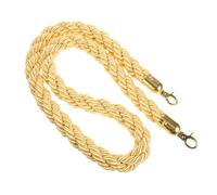 Golden Queue - Corda per la gestione delle code da 1,5 m, in lino, per hotel, musei, eventi e spazi pubblici