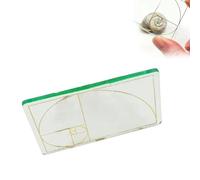 Golden Ratio Viewfinder, mirino da disegno, divisore proporzionale acrilico strumento di disegno artistico, visualizzatore di sezioni dorate, regola dei terzi composizione Finder fotografia pittura