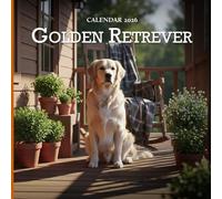 Golden Retriever 2026 Calendar: Dog Photography Monthly Planner with 12 Adorable Golden Retriever Images