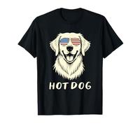 Golden Retriever 4 luglio è un hot dog bandiera degli Stati Uniti hot dog Maglietta
