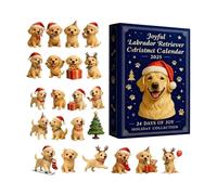 Golden Retriever Adventt Calendar - 24 Days 2025, 2D Fun Golden Retriever Advent Calendars 2025 with 24 Acrylic Dog Decorations | Dog Lovers Christmas Countdown Ornaments for Tree, Wall, Car, Home, Ki