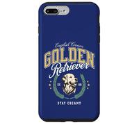 Golden Retriever Bianco Pelo Chiaro Paninaro Preppy Classico Custodia per iPhone 7 Plus/8 Plus