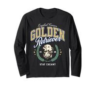 Golden Retriever Bianco Pelo Chiaro Paninaro Preppy Classico Maglia a Manica