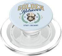 Golden Retriever Bianco Pelo Chiaro Paninaro Preppy Classico PopSockets PopGrip per MagSafe