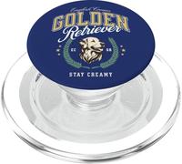 Golden Retriever Bianco Pelo Chiaro Paninaro Preppy Classico PopSockets PopGrip per MagSafe