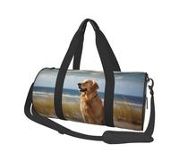 Golden Retriever Borse da viaggio e borse sportive di grande capacità con manici ad anello nella parte superiore delle borse per il fine settimana e borse rotonde possono essere utilizzate sia da