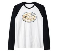 Golden-Retriever Cane Che rilascia con Il Cibo per Cani Durante Il Sonno Maglia con Maniche Raglan