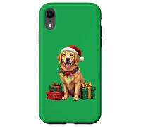 Golden Retriever cane, Natale, cappello di Babbo Natale Custodia per iPhone XR