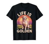 Golden Retriever Cane Papà Veterinario Vita è Golden Dog Mom Maglietta