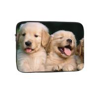 Golden Retriever cani cuccioli animali domestici fantasia 38,1 cm borsa computer borsa portatile per computer, adatta per viaggi di lavoro e pendolarismo