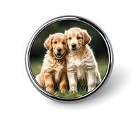 Golden Retriever cani cuccioli animali domestici spilla novità spilla spilla distintivo cravatta gioielli decorazione per cappelli giacche camicie
