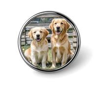 Golden Retriever cani cuccioli animali domestici spilla novità spilla spilla distintivo cravatta gioielli decorazione per cappelli giacche camicie