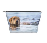 Golden Retriever Cani galleggianti Animali domestici Labrador, Borsa da toilette Borsa per trucco Borsa per cosmetici Borsa da toilette da viaggio portatile