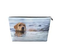 Golden Retriever Cani galleggianti Animali domestici Labrador, Borsa da toilette Borsa per trucco Borsa per cosmetici Borsa da toilette da viaggio portatile