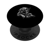 Golden Retriever che suona il violinista amante dei cani PopSockets PopGrip Adesivo