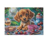 Golden Retriever Christmas Baking Puzzle 300 Pezzi Per Ragazzi Gioco Educativo Creativo Intelligenza E Manualità Idea Regalo Per Figlio A Compleanno 300 PCS