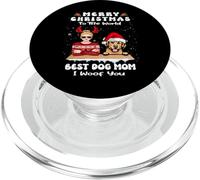 Golden Retriever Christmas To The World Best Dog Mom Xmas PopSockets PopGrip per MagSafe