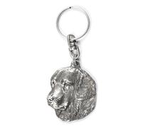 Golden Retriever - Ciondolo a forma di cane argentato, decorazione per borsetta,