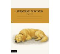 Golden Retriever Composition Notebook - A4 Size | 100 College Ruled Pages by Sparrow Paper Co