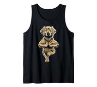 Golden Retriever, Cucciolo di Yoga, Divertente Posa sull'albero, Vrikshasana Canotta