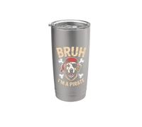 Golden Retriever Decor Cane Donne Pirata Golden Retriever Bicchiere termico in acciaio inox doppia parete