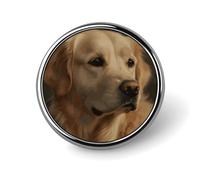 Golden Retriever Distintivo Rotondo Carino Spilla Cappelli Giacche Decorazione Personalizzata Spilla Abbigliamento Gioielli Accessori per Festa di Nozze Regalo