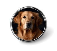 Golden Retriever Distintivo Rotondo Carino Spilla Cappelli Giacche Decorazione Personalizzata Spilla Abbigliamento Gioielli Accessori per Festa di Nozze Regalo