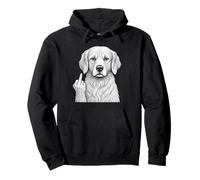 Golden Retriever Dito Medio Sarcastico Amante dei Cani Felpa con Cappuccio