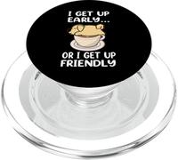Golden Retriever Dog I Get Up Early Coffee Funny Puppy Dogs PopSockets PopGrip per MagSafe