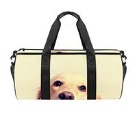 Golden Retriever Dog Puppy Borsa sportiva da palestra Fitness Allenamento Borsone da viaggio Borsa Tote Borsa Attrezzatura Borsa per donne uomini, Multicolore, 17.7x9x9 inches