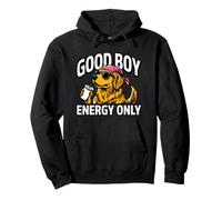 Golden Retriever Good Boy Energy Only Dog Felpa con Cappuccio