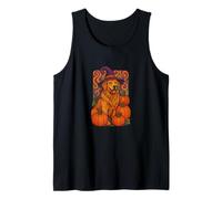 Golden Retriever Halloween Witch Pumpkin Patch Magic Canotta