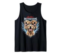 Golden Retriever Heavy Metal, Design Stile Bootleg per Cani Canotta