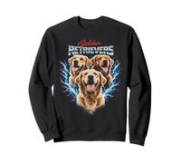 Golden Retriever Heavy Metal, Design Stile Bootleg per Cani Felpa