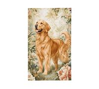 Golden Retriever In Forest Garden Yard House Bandiere, 0,9 x 1,5 m Stagione Banner con occhielli Indoor Outdoor Party Decorazioni per la casa