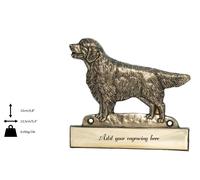 Golden Retriever - iscrizione in ottone 'WELCOME', incisore Art Dog IT