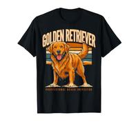Golden Retriever Ispettore Professionale Spiaggia Maglietta
