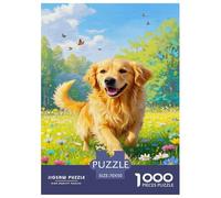 Golden Retriever Jigsaw Puzzle Impossible 1000 Pezzi Decorazione Per La Casa. Giochi Rilassamento E Intelligence Per Adulti E Bambini Da 12 Anni 70x50cm/1000pcs