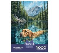 Golden Retriever Jigsaw Puzzle Impossible 1000 Pezzi Decorazione Per La Casa. Rilassamento E Intelligence Per Adulti E Ragazzi Da 14 Anni 70x50cm/1000pcs