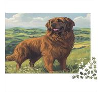 Golden Retriever Jigsaw Puzzle Impossible 1000 Pezzi Massif Decorazione Per La Casa. Giochi Rilassamento E Intelligence Per Adulti E Ragazzi Da 14 Anni 1000pcs (75x50cm)