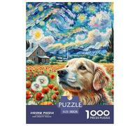 Golden Retriever Jigsaw Puzzle Impossible 1000 Pezzi Petdog Decorazione Per La Casa. Giochi Rilassamento E Intelligence Per Adulti E Ragazzi Da 14 Anni 38x26cm/1000pcs