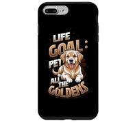 Golden Retriever Lover Life Goal Pet All The Goldens Dog Custodia per iPhone 7 Plus/8 Plus