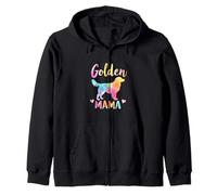 Golden Retriever Mama Design colorato Golden Retriever Mamma Felpa con Cappuccio